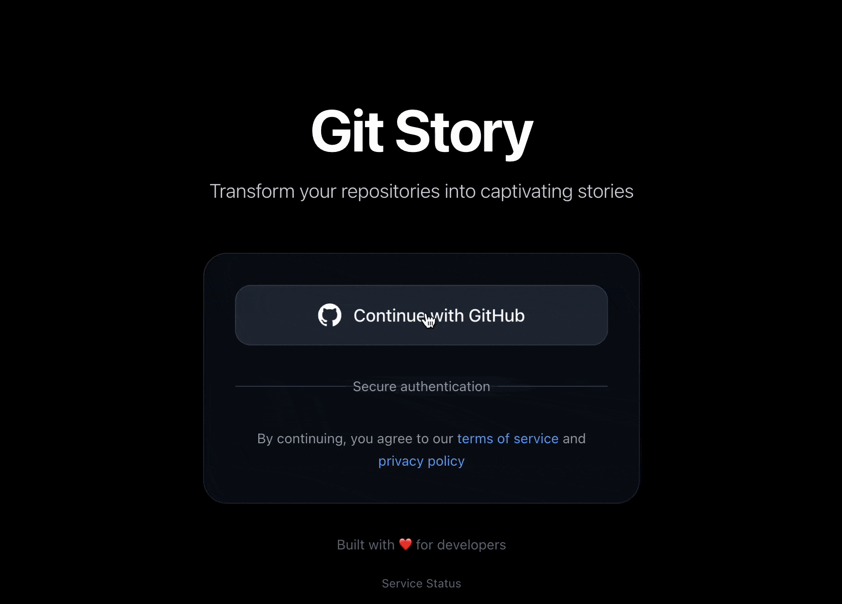 GitStory demonstration